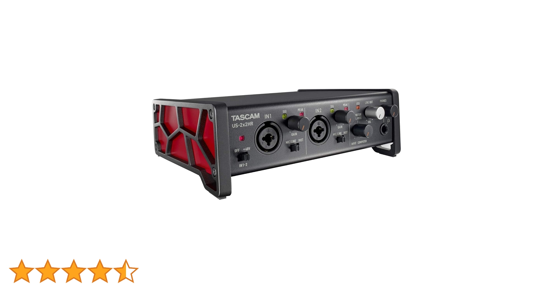 TASCAM タスカム US-2x2HR MIDIインターフェース US-2x2HR | 2-IN/2-OUT High Resolution USB Audio/MIDI
